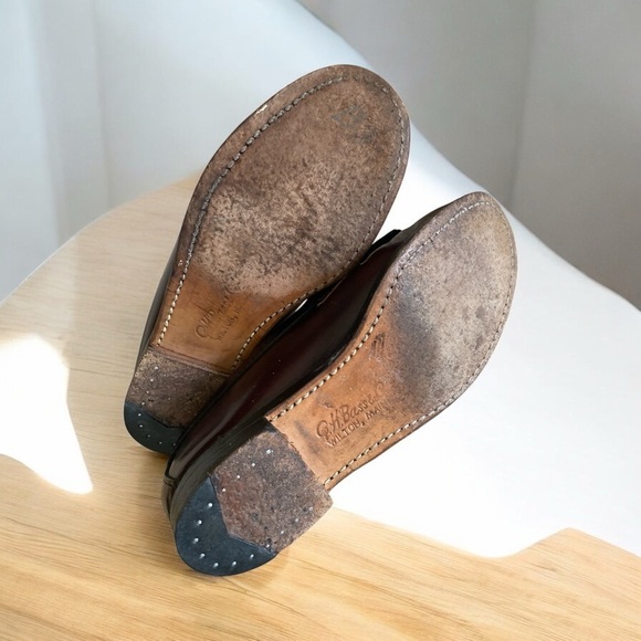 G.H.Bass Weejuns Oxblood Leather Loafers Kiltie Horse-Bit Vintage 80’s Size 6 - Picture 8 of 14